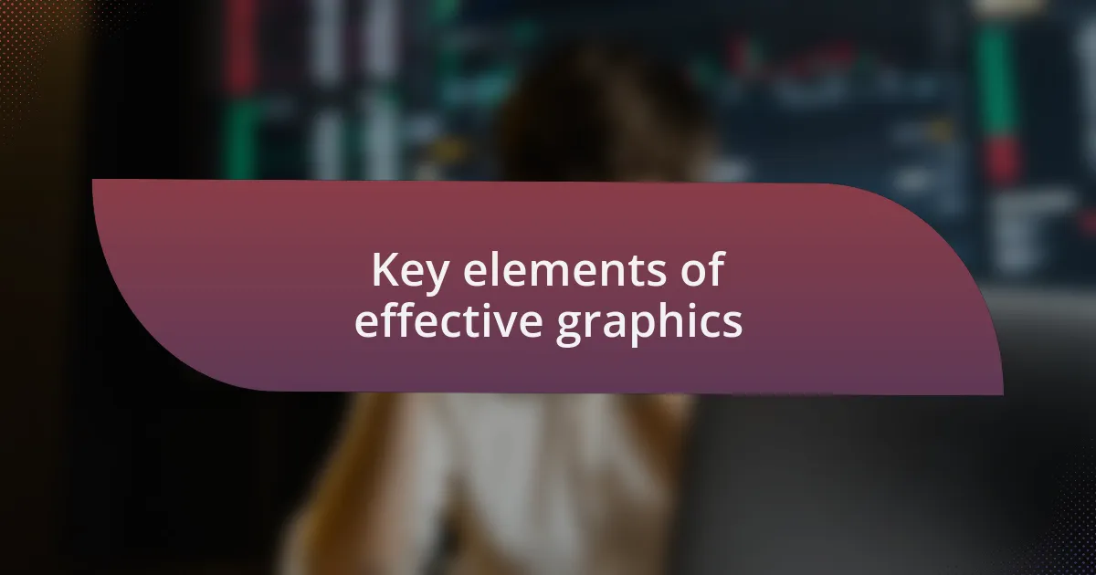 Key elements of effective graphics
